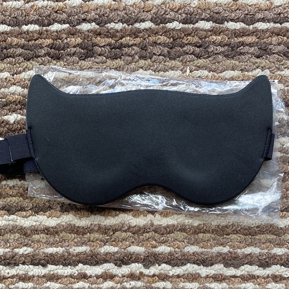 Black Cat Countoured Sleep Eye Mask